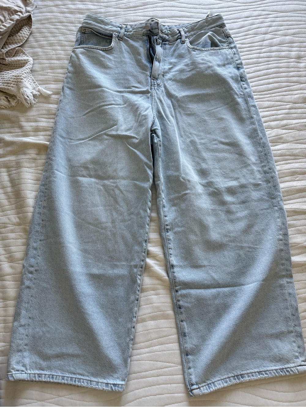 ONLY & SONS Light Blue Relaxed Wide-Leg Jeans